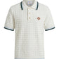 CasaBlanca Boucle Short Sleeve Polo White