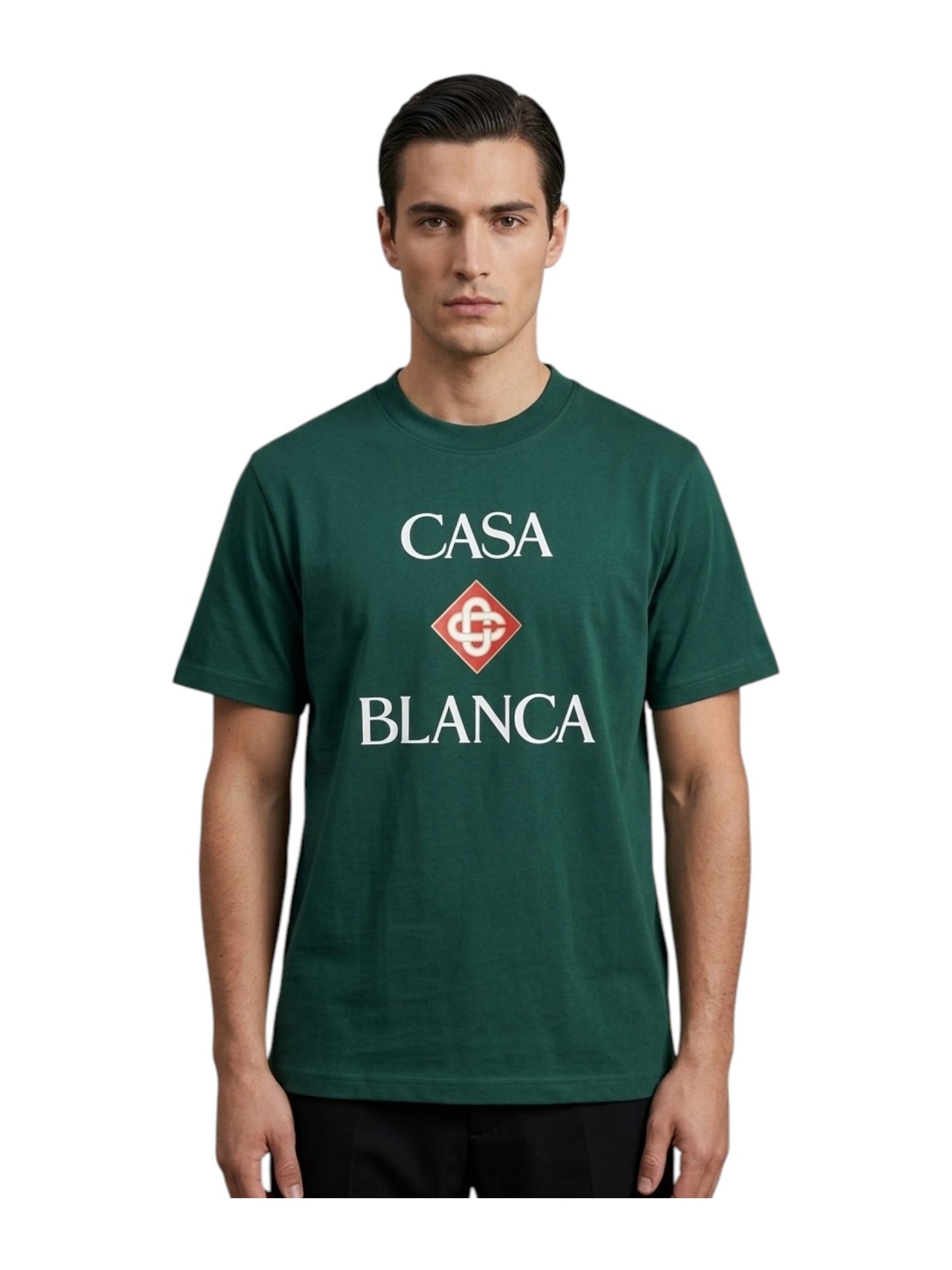 CasaBlanca Classic T-Shirt  Casablanca Stacked Logo