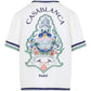 CasaBlanca Hotel Emblem Cuban Collar SS Shirt