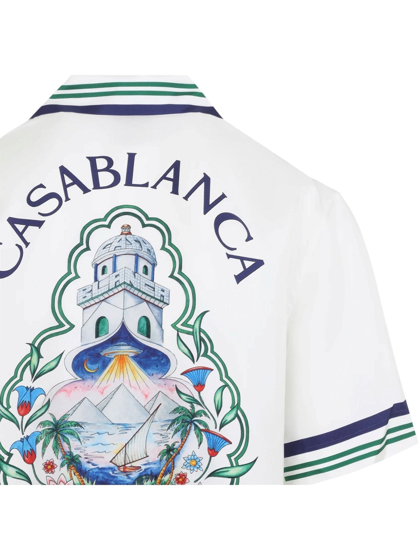 CasaBlanca Hotel Emblem Cuban Collar SS Shirt