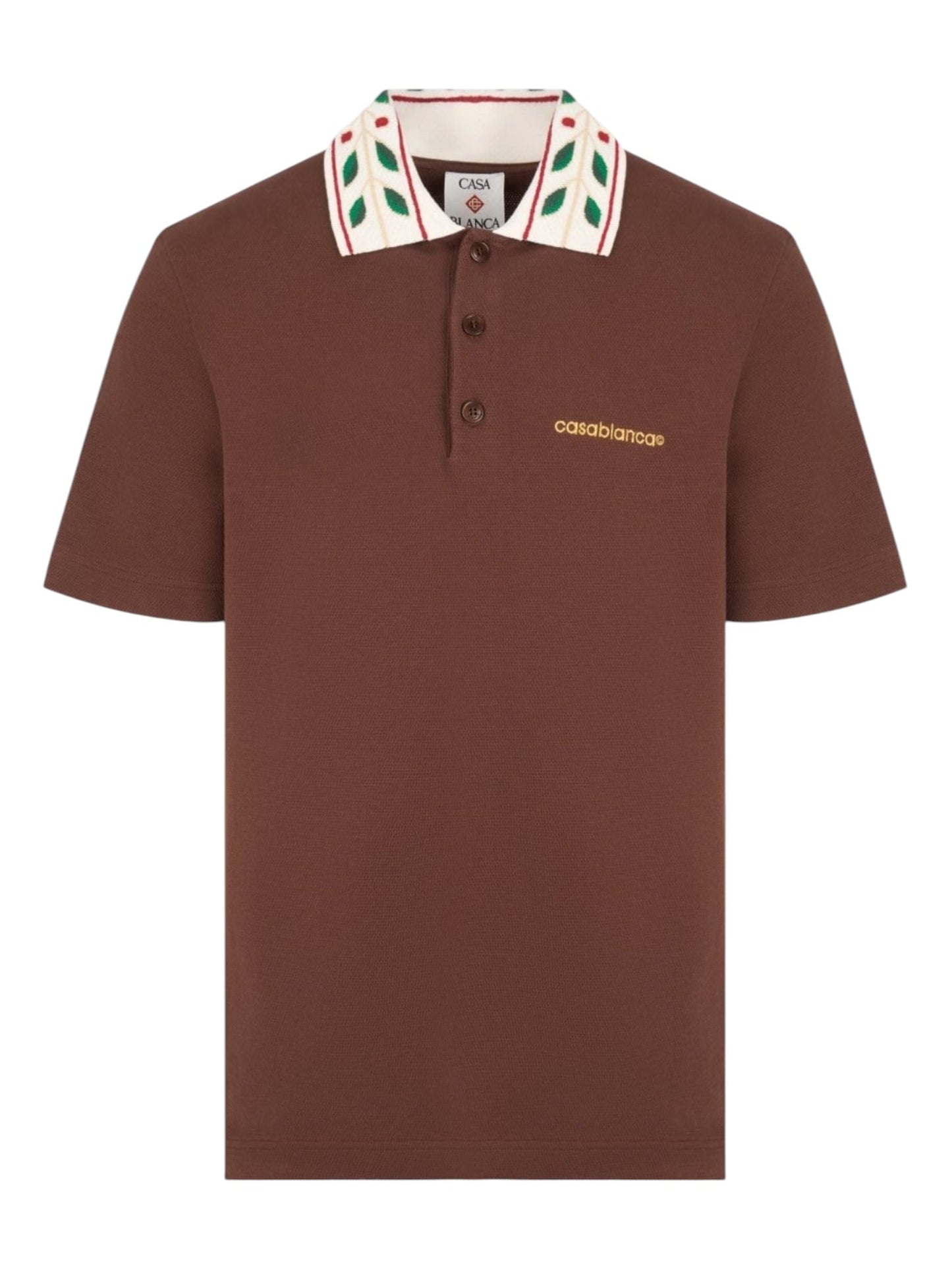 Probus Casablanca Laurel Pique Polo Brown Casablanca Laurel Pique Polo Brown BROWN