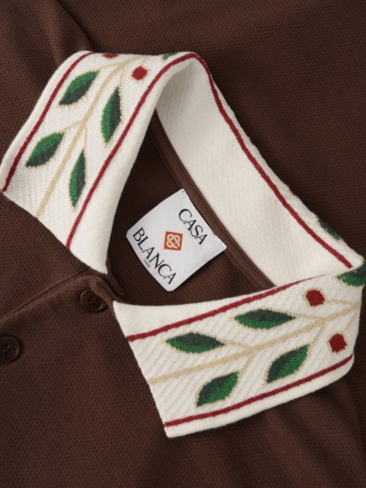 Probus Casablanca Laurel Pique Polo Brown Casablanca Laurel Pique Polo Brown BROWN