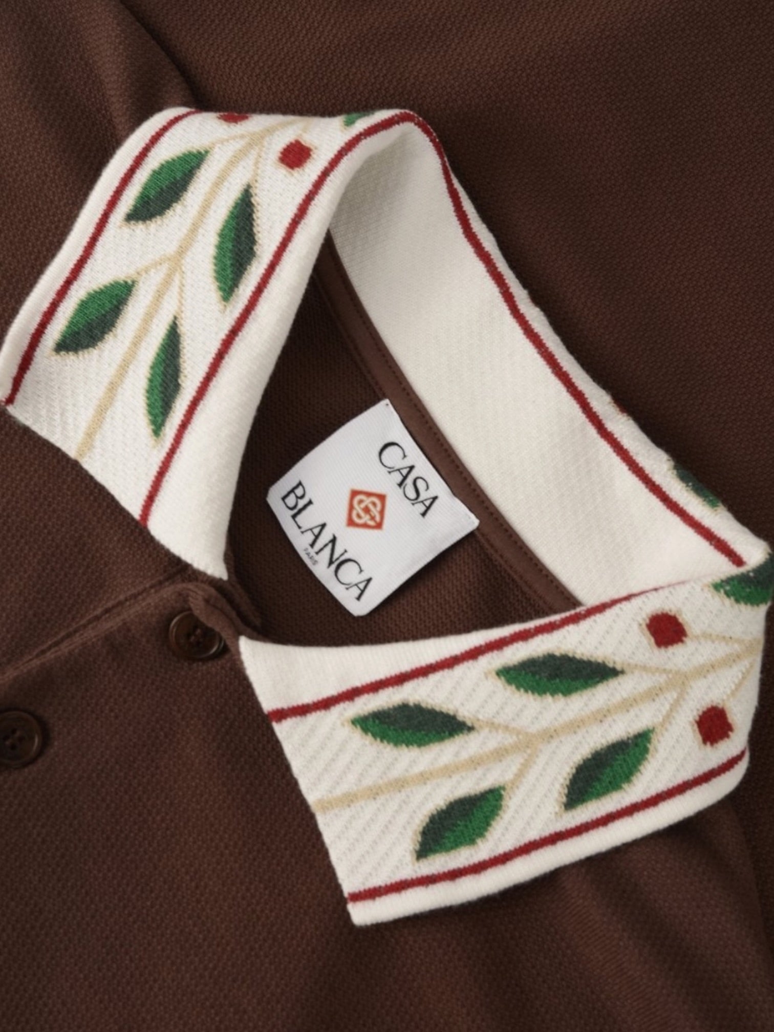 Probus Casablanca Laurel Pique Polo Brown Casablanca Laurel Pique Polo Brown BROWN
