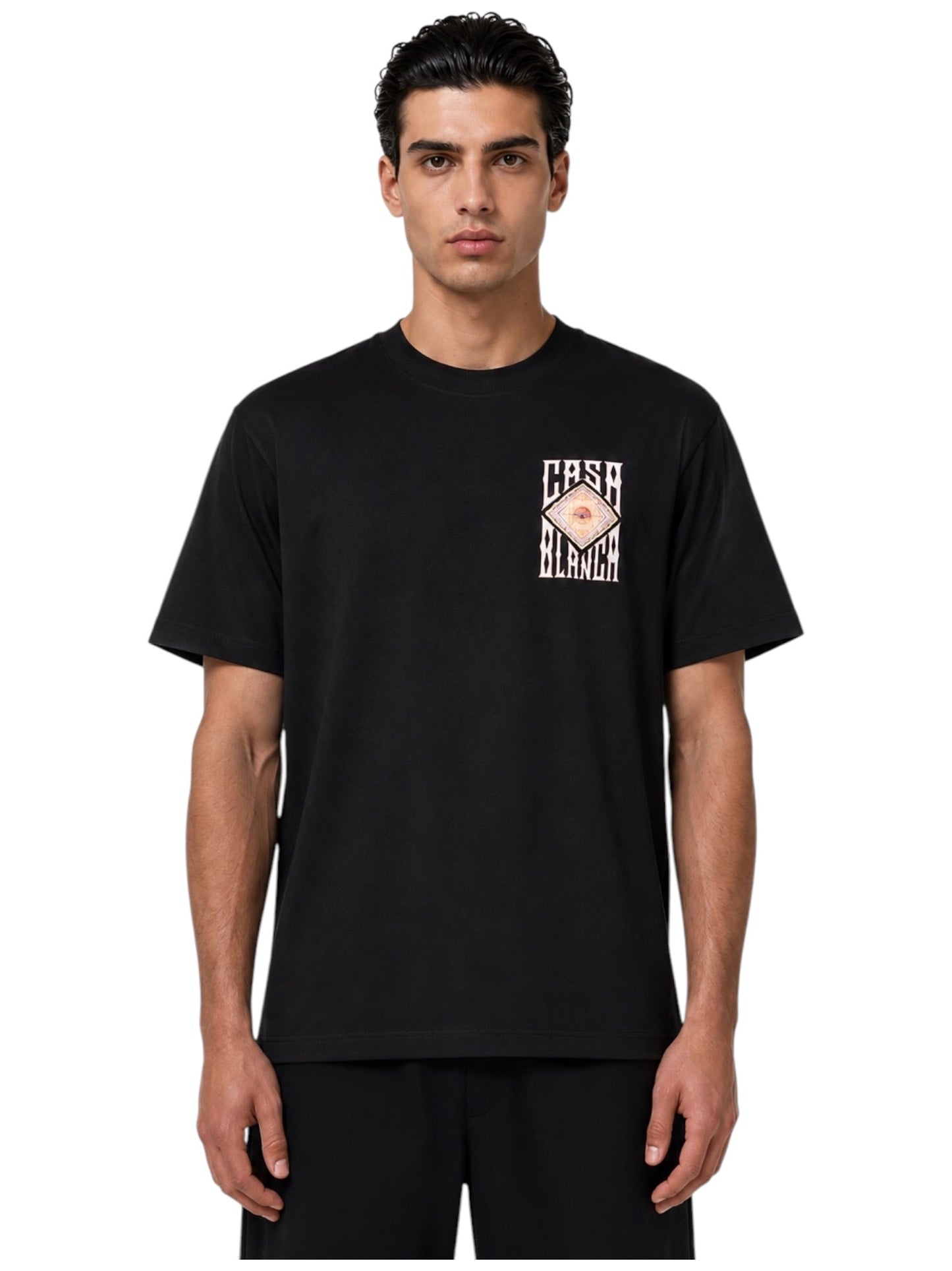 Probus Casablanca Mirage Printed Classic T-Shirt Black Casablanca Mirage Printed Classic T-Shirt Black BLACK