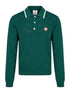 Probus Casablanca Pointelle LS Polo Shirt Green Casablanca Pointelle LS Polo Shirt Green GREEN