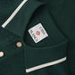 Probus Casablanca Pointelle LS Polo Shirt Green Casablanca Pointelle LS Polo Shirt Green GREEN