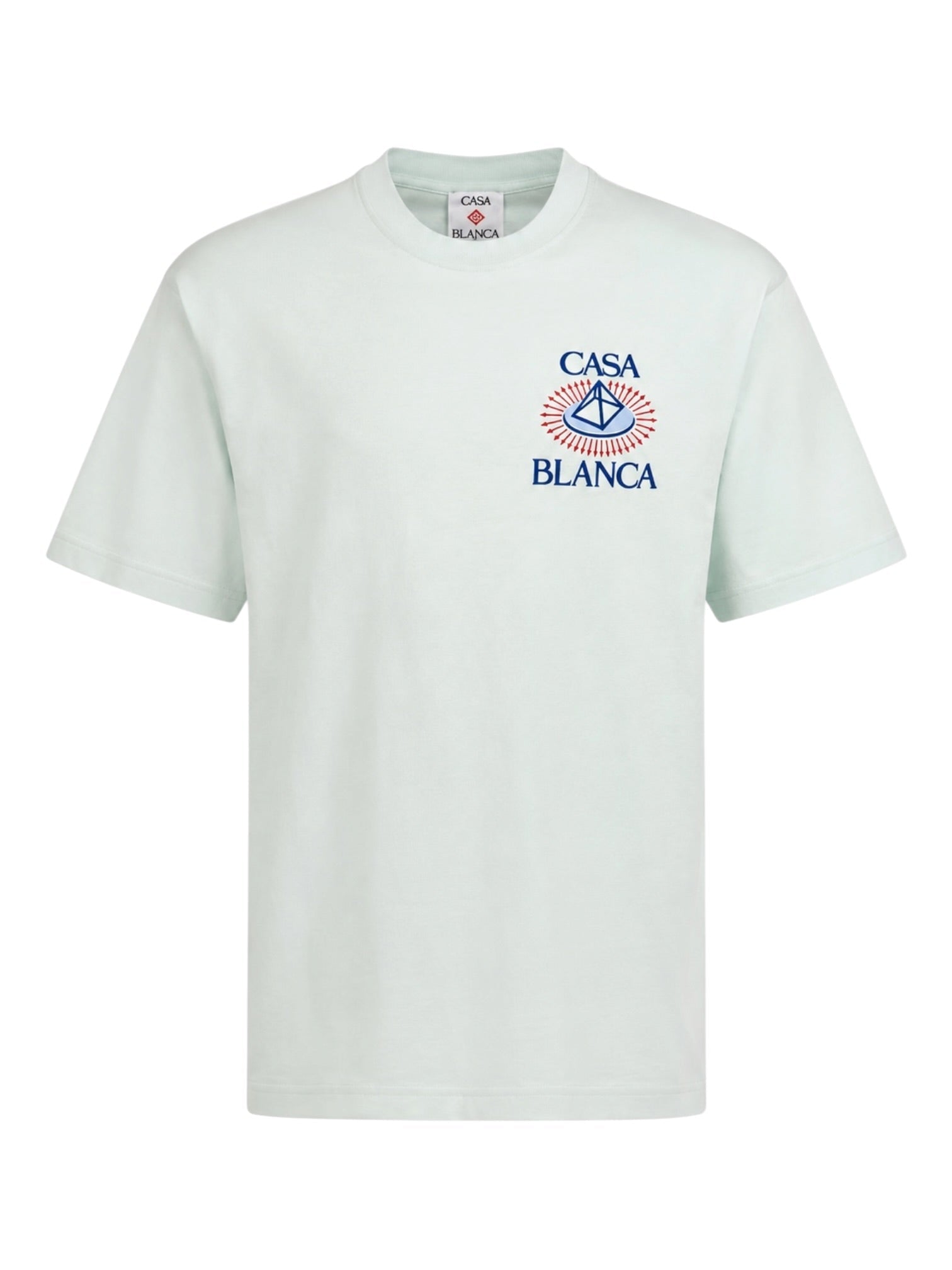 Probus Casablanca Pyramid Flock Printed T-Shirt Ice Blue Casablanca Pyramid Flock Printed T-Shirt Ice Blue BLUE
