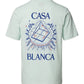 Probus Casablanca Pyramid Flock Printed T-Shirt Ice Blue Casablanca Pyramid Flock Printed T-Shirt Ice Blue BLUE