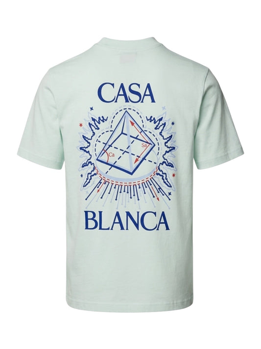 Probus Casablanca Pyramid Flock Printed T-Shirt Ice Blue Casablanca Pyramid Flock Printed T-Shirt Ice Blue BLUE