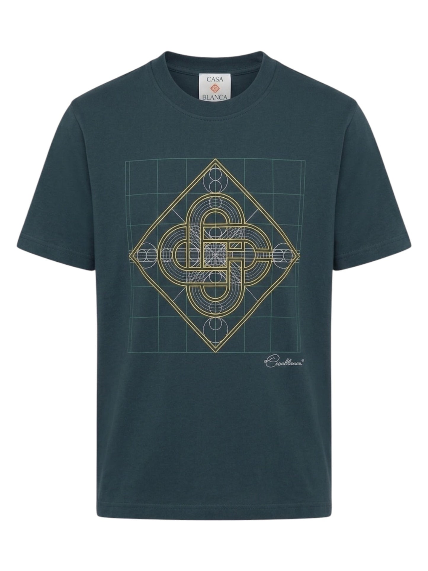 Probus Casablanca Sacree CC Printed Classic T-Shirt Teal Casablanca Sacree CC Printed Classic T-Shirt Teal TEAL