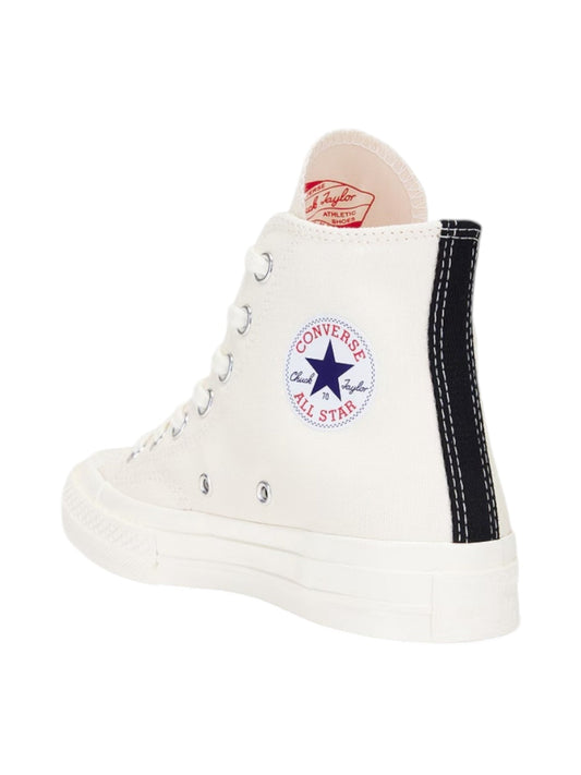 Comme des Garcons A08800C Small Red Heart High Top Beige