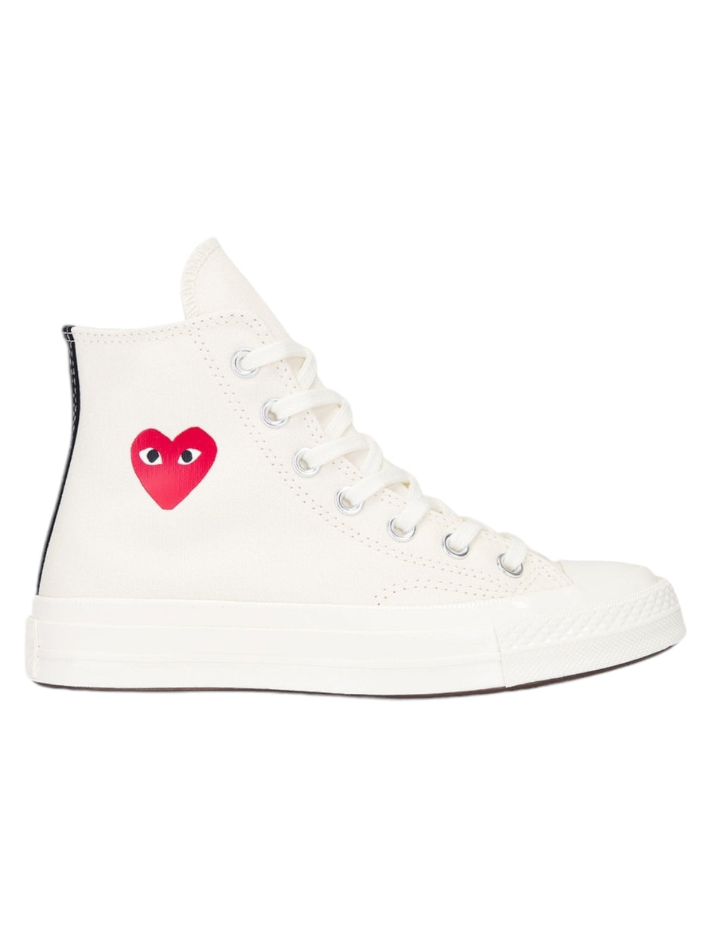 Comme des Garcons A08800C Small Red Heart High Top Beige