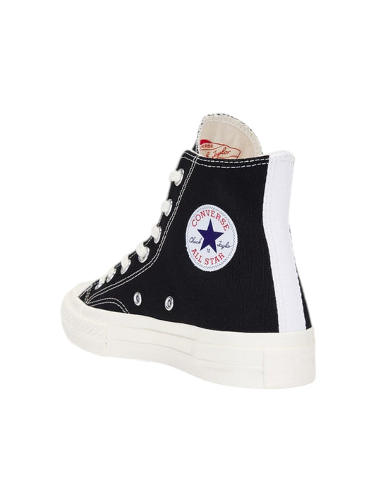 Comme des Garcons A08801C  Small Red Heart High Top Black