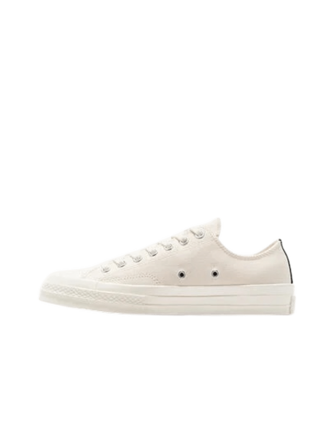 Comme des Garcons A08805C Converse Small Red Heart Low Top Beige