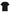 The COMMES DES GARCONS P1T288 men's T-shirt in black is elegantly displayed laid flat against a white background, showcasing its sleek back side.