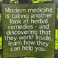 Text reads: "Modern medicine is taking another look at herbal remedies - and discovering that they work! Inside, learn how they can help you." Green leaves are in the background, highlighted by the CRTFD AYURVEDIC T-SHIRT BLACK made from organic cotton.