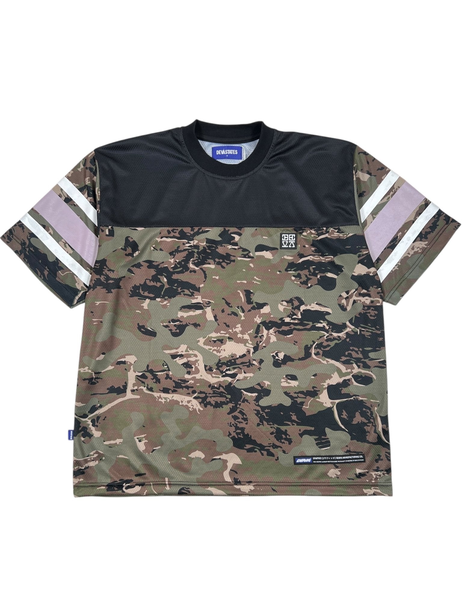 Deva Ballistic s s Mesh Jersey Top Camo