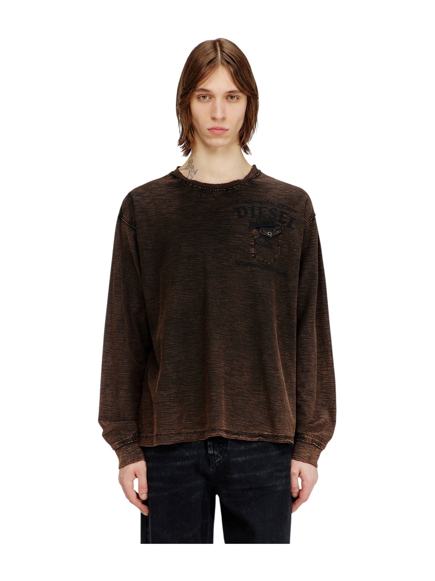 Probus Diesel T-Ardy-LS T-Shirt Brown Diesel T-Ardy-LS T-Shirt Brown S