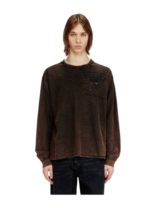 Probus Diesel T-Ardy-LS T-Shirt Brown Diesel T-Ardy-LS T-Shirt Brown S