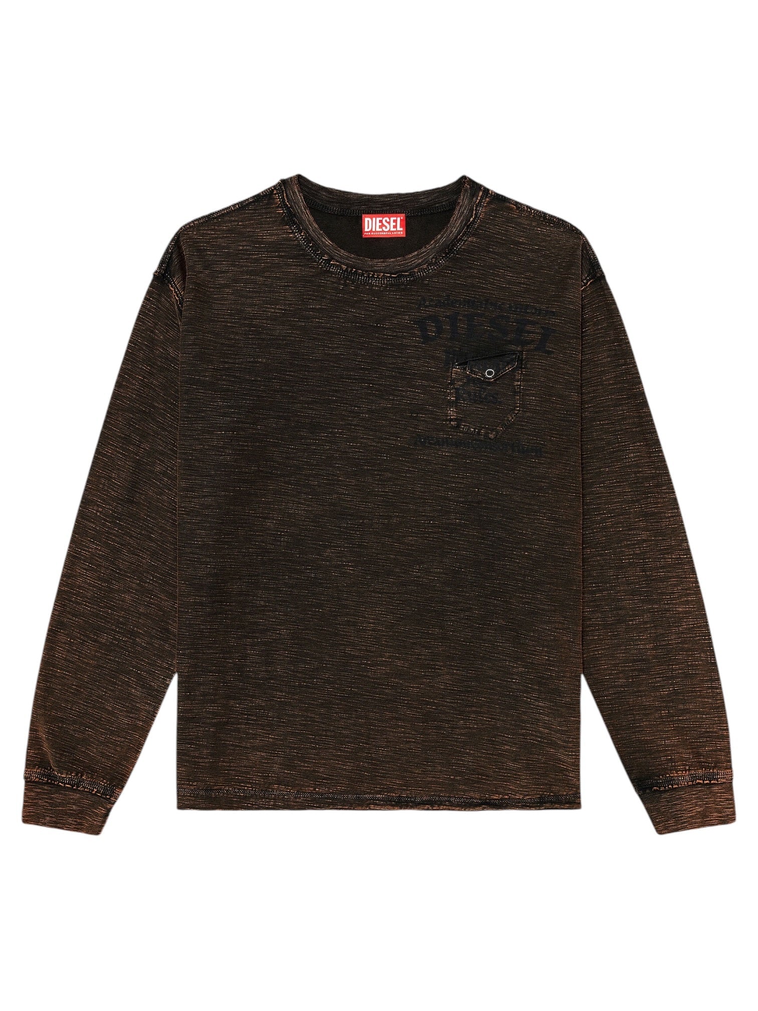 Diesel T-Ardy-LS T-Shirt Brown