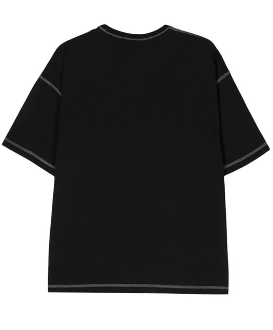 Plain black relaxed-fit DIESEL T-BOXT-N12 tee with a Diesel logo on a white background.