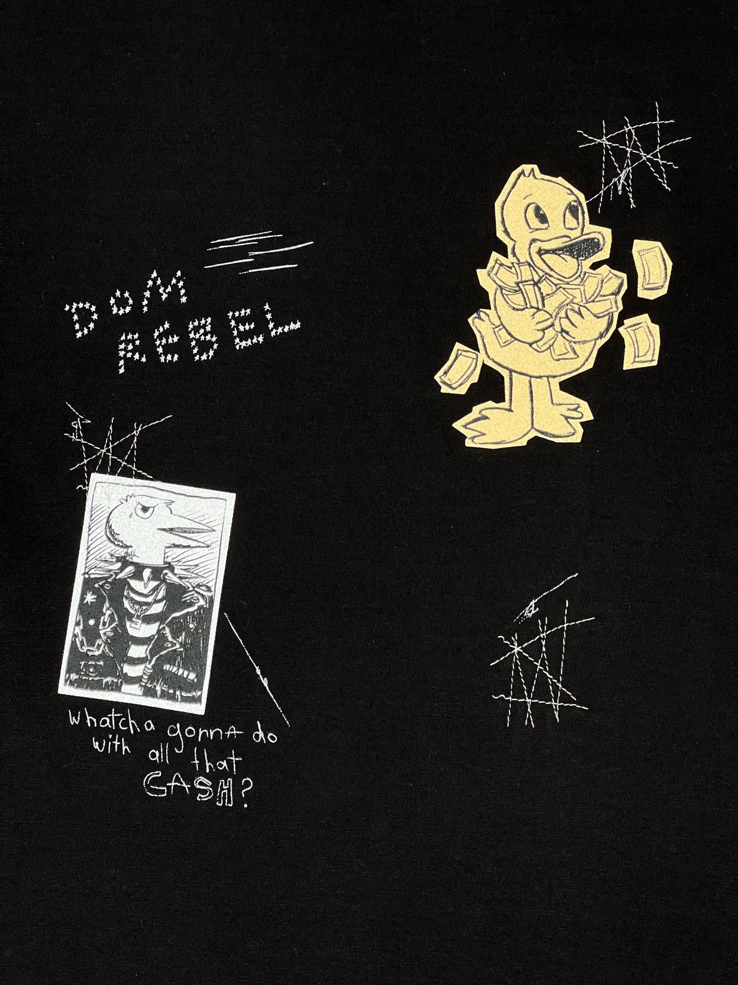 Domrebel Dollars t-shirt black