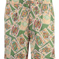 Patterned mid-length cut swim shorts with DROLE DE MONSIEUR D-BS141-PL136 LE SHORT PLAGE JEU DE CARTES GN print design.
