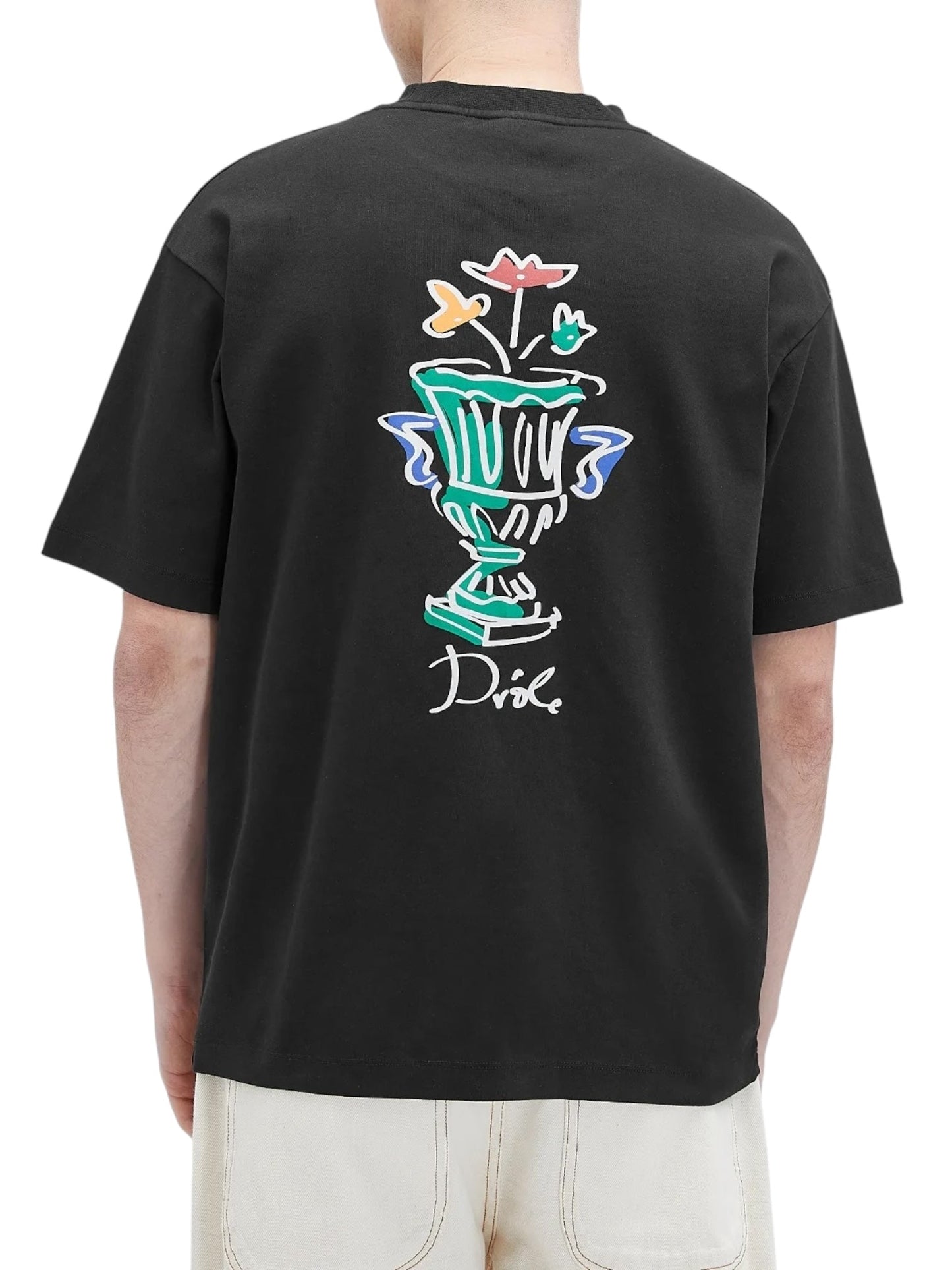 Drôle de Monsieur F-TS225-CO002-BL Le T-shirt Vase Blk