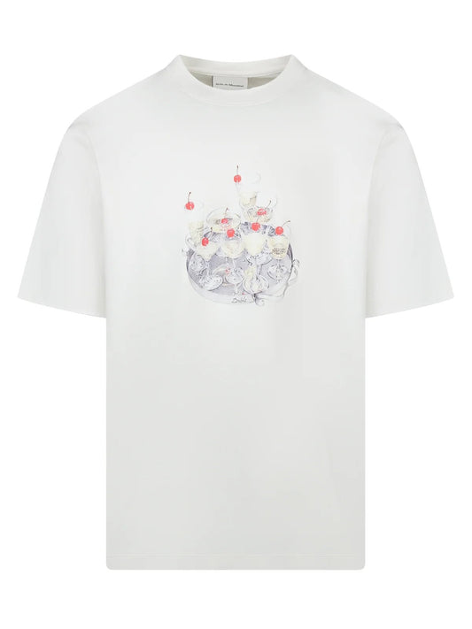 Drôle de Monsieur G-TS237-CO002-OW Le T-Shirt Cocktails Wht