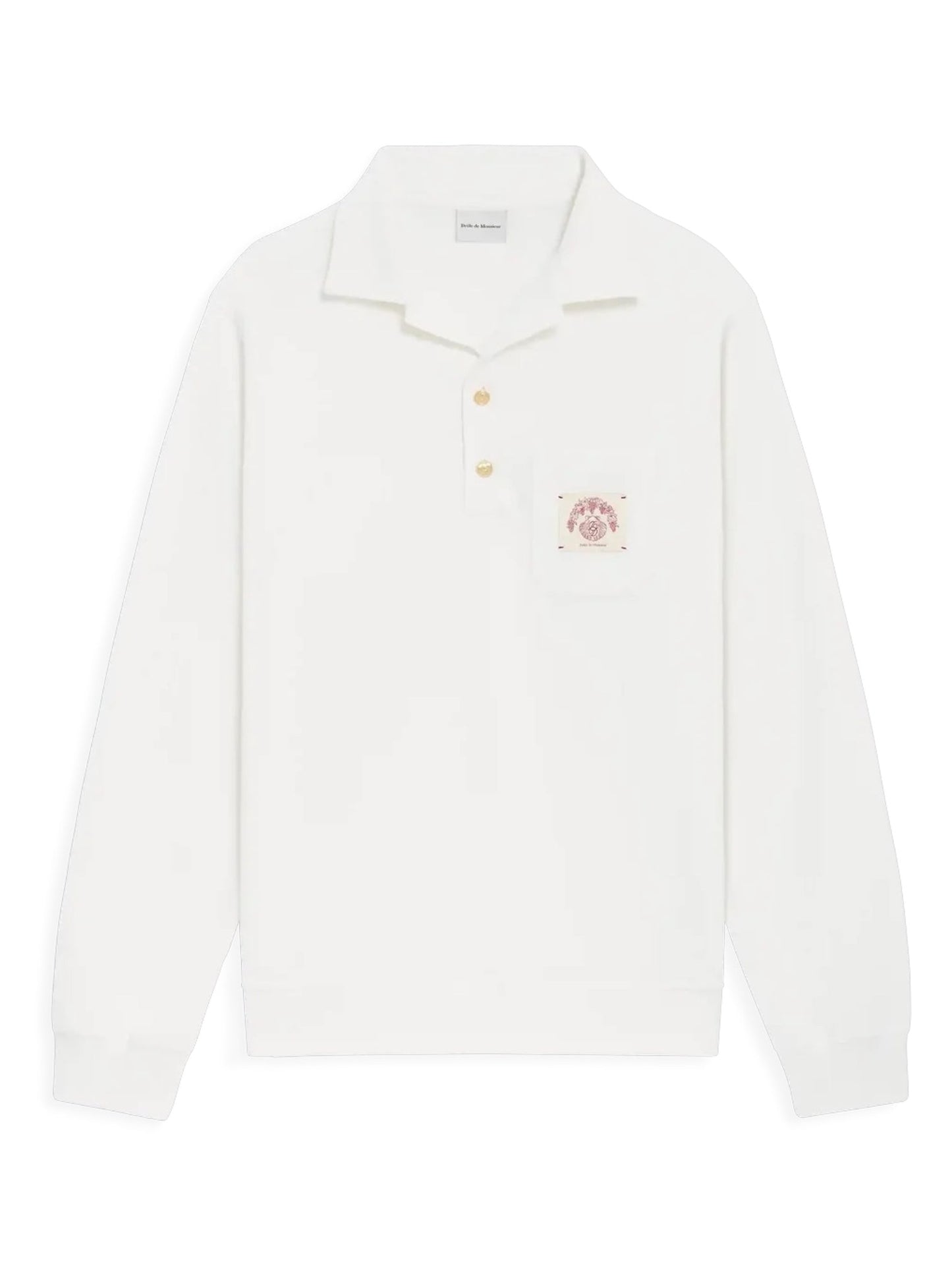 Drôle de Monsieur K-PL166-CO264-OW Polo D Miroir Shell White