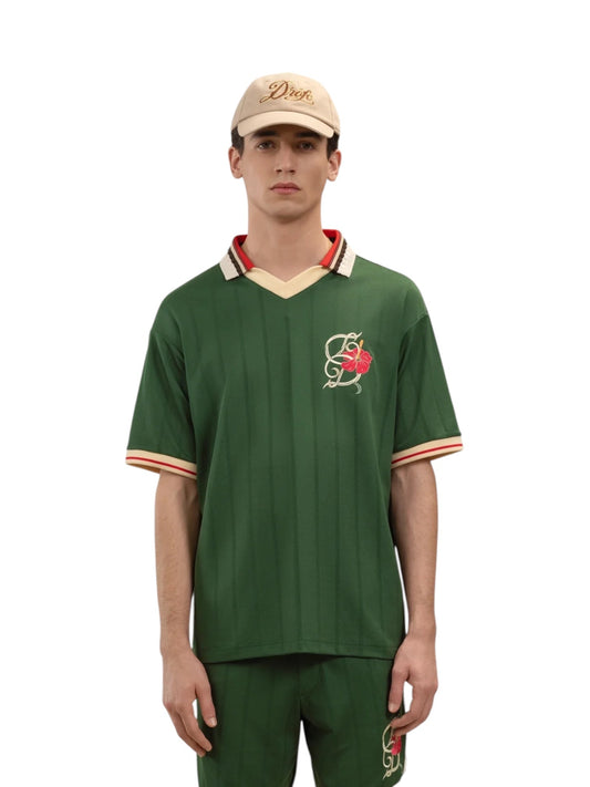 Drôle de Monsieur K-PL171-PL160-DGN Polo D Hibiscus Green