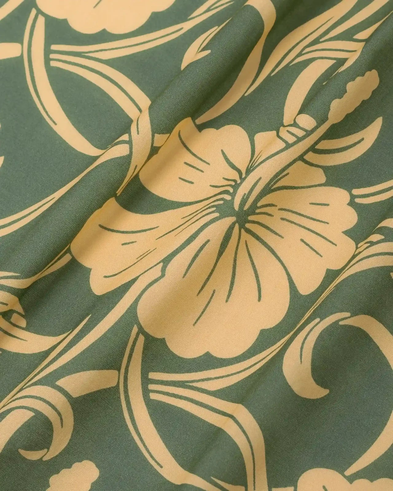 Drôle de Monsieur K-SH228-CO2-88-GN Chemise Hibiscus Green GREEN M