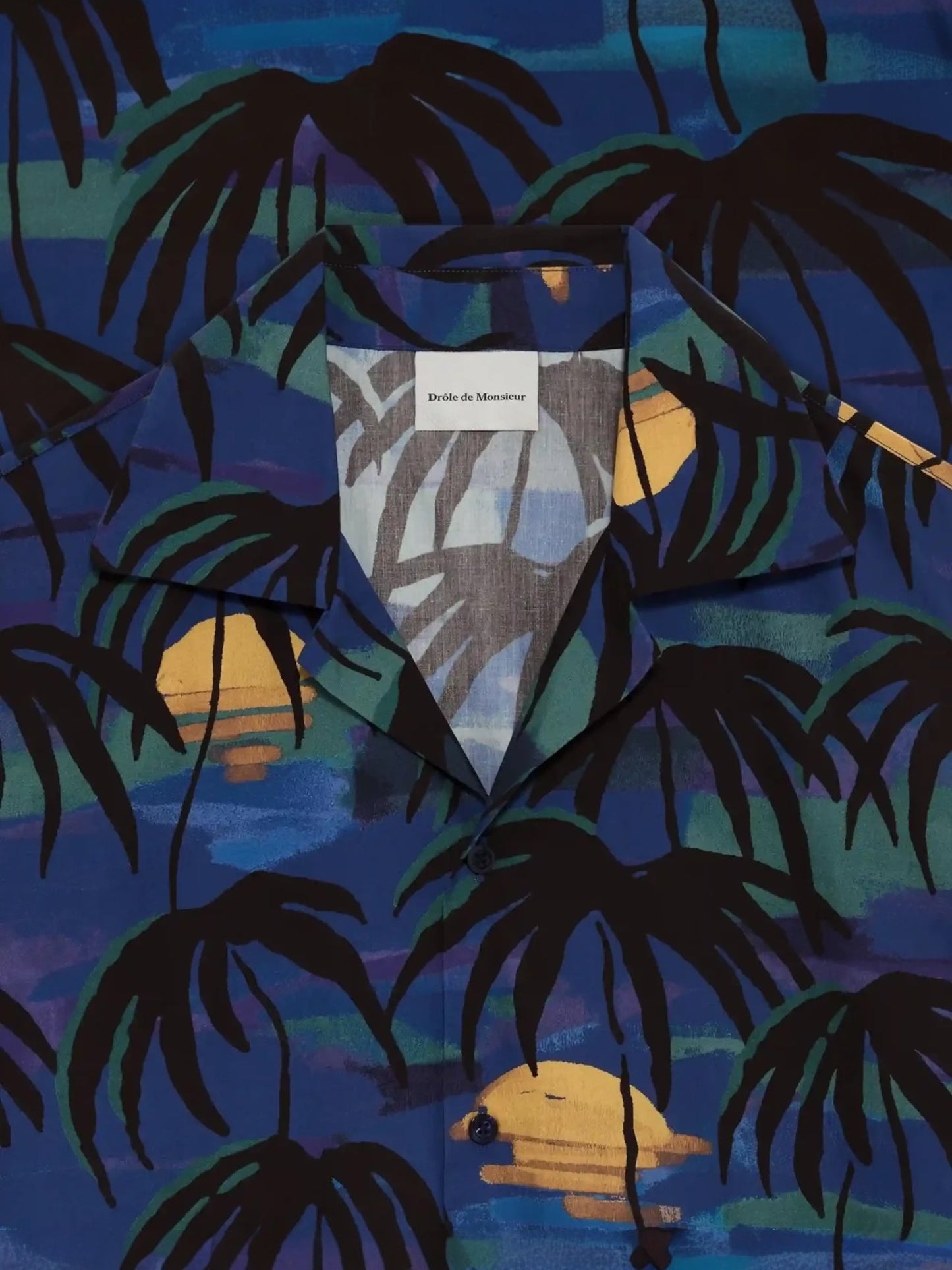 Drôle de Monsieur K-SH228-CO280-NY Chemise Palm Navy