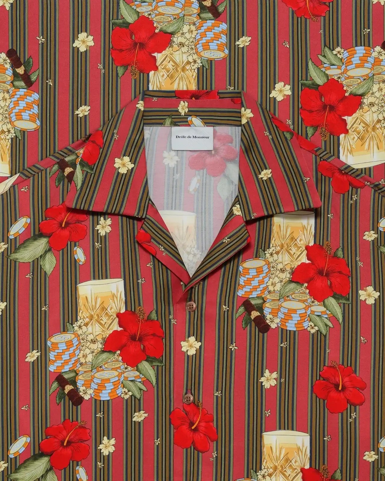 Drôle de Monsieur K-SH230-VI031-PK Chemise Club Pink