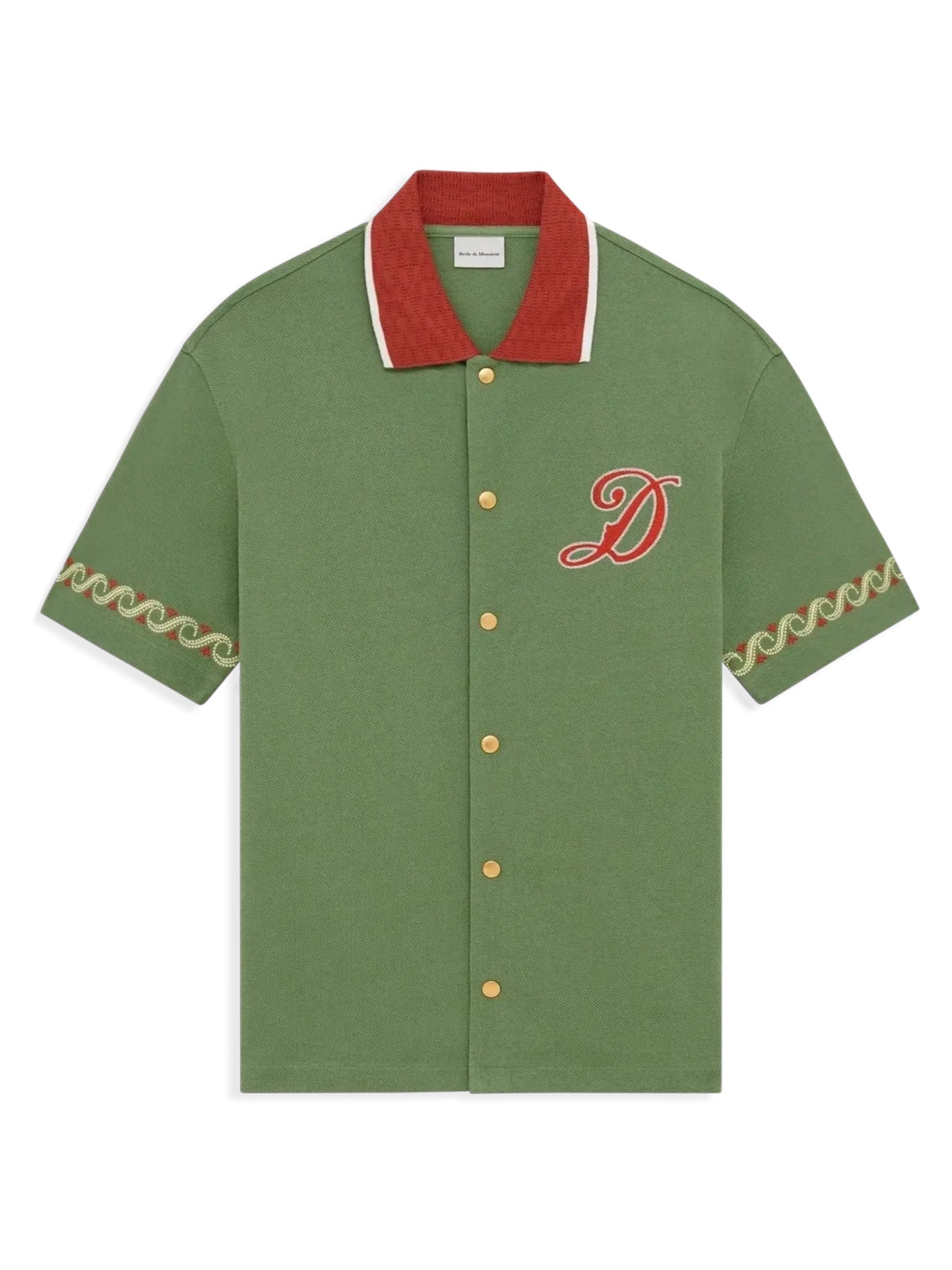 Drôle de Monsieur K-SH251-CO264-WG Chemise Sport Green