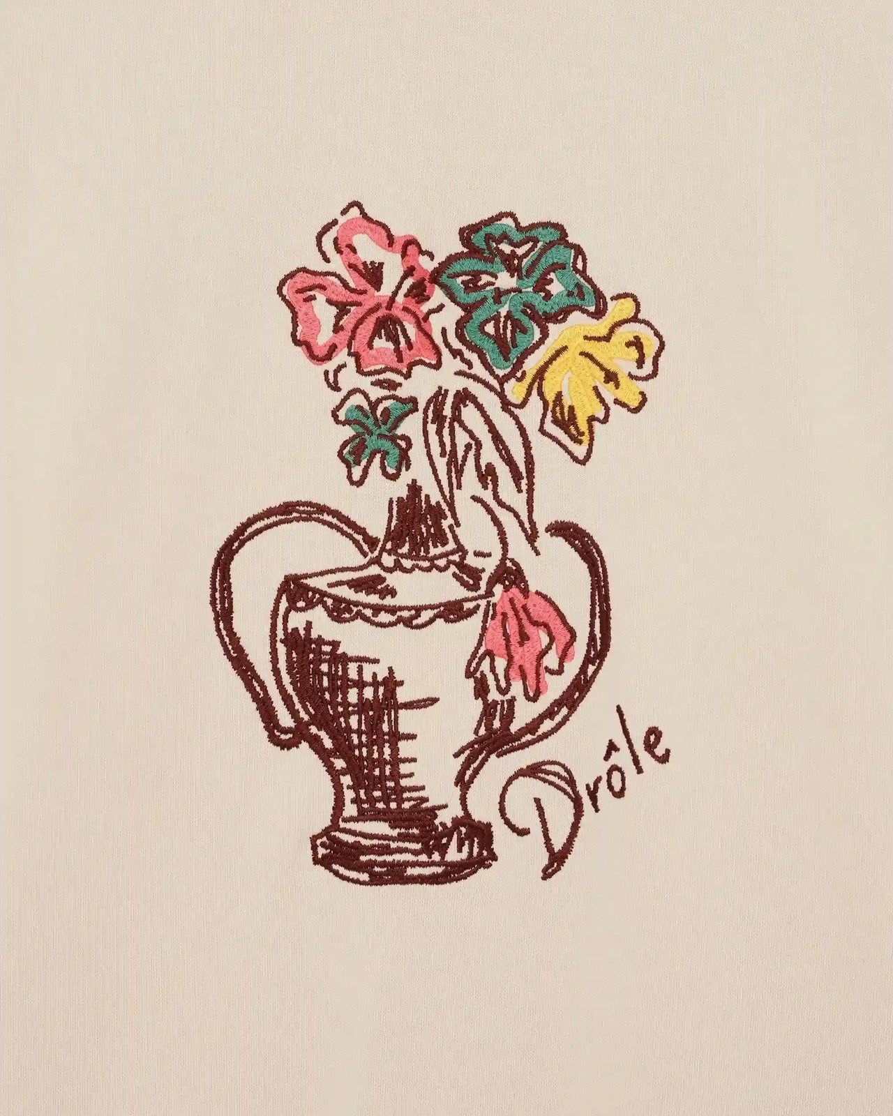 Drôle de Monsieur K-SW202-CO127-SD Sweat Vase Havana Sand