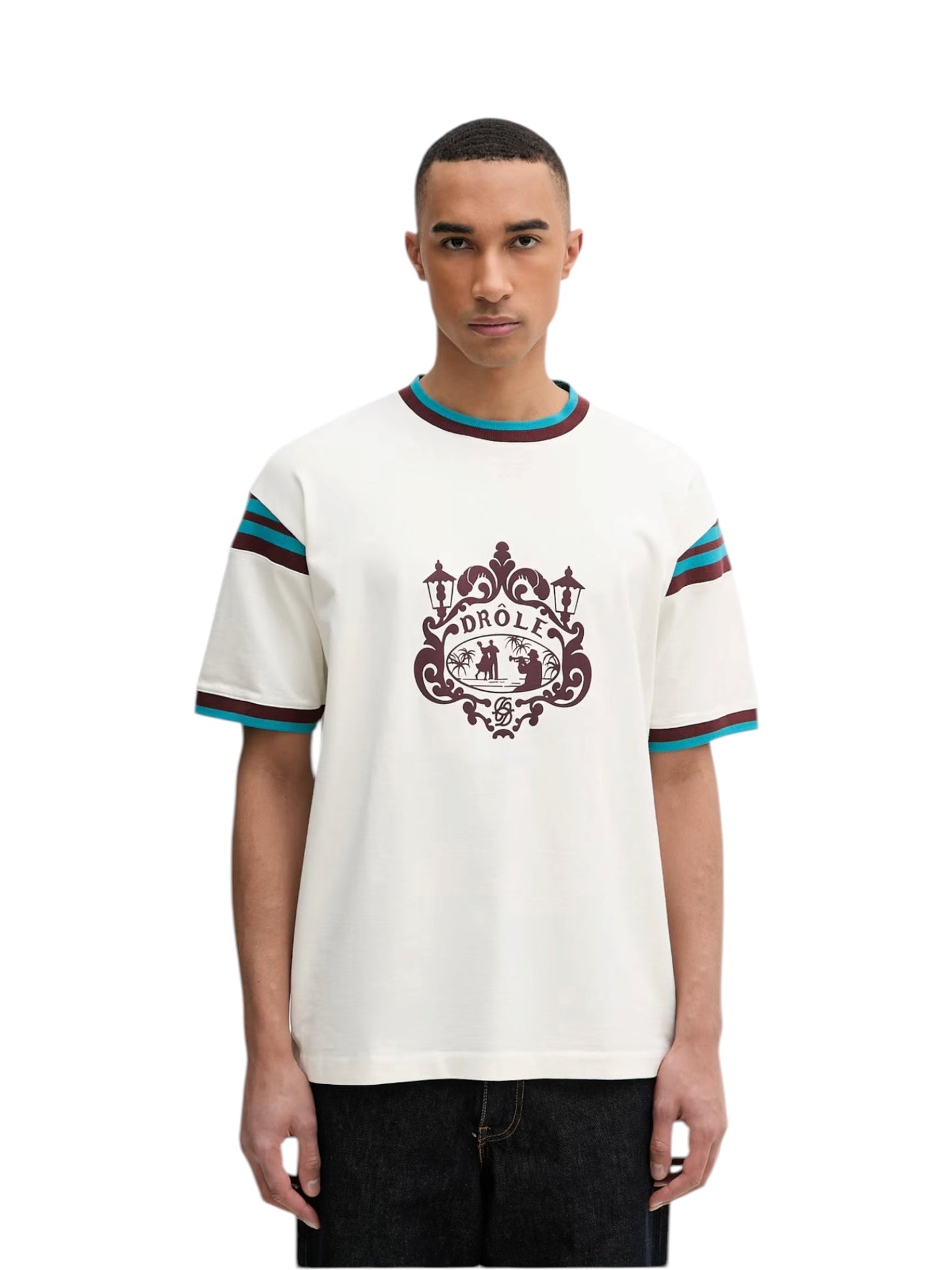 Drôle de Monsieur K-TS293-CO248-OW T-shirt Danseurs White