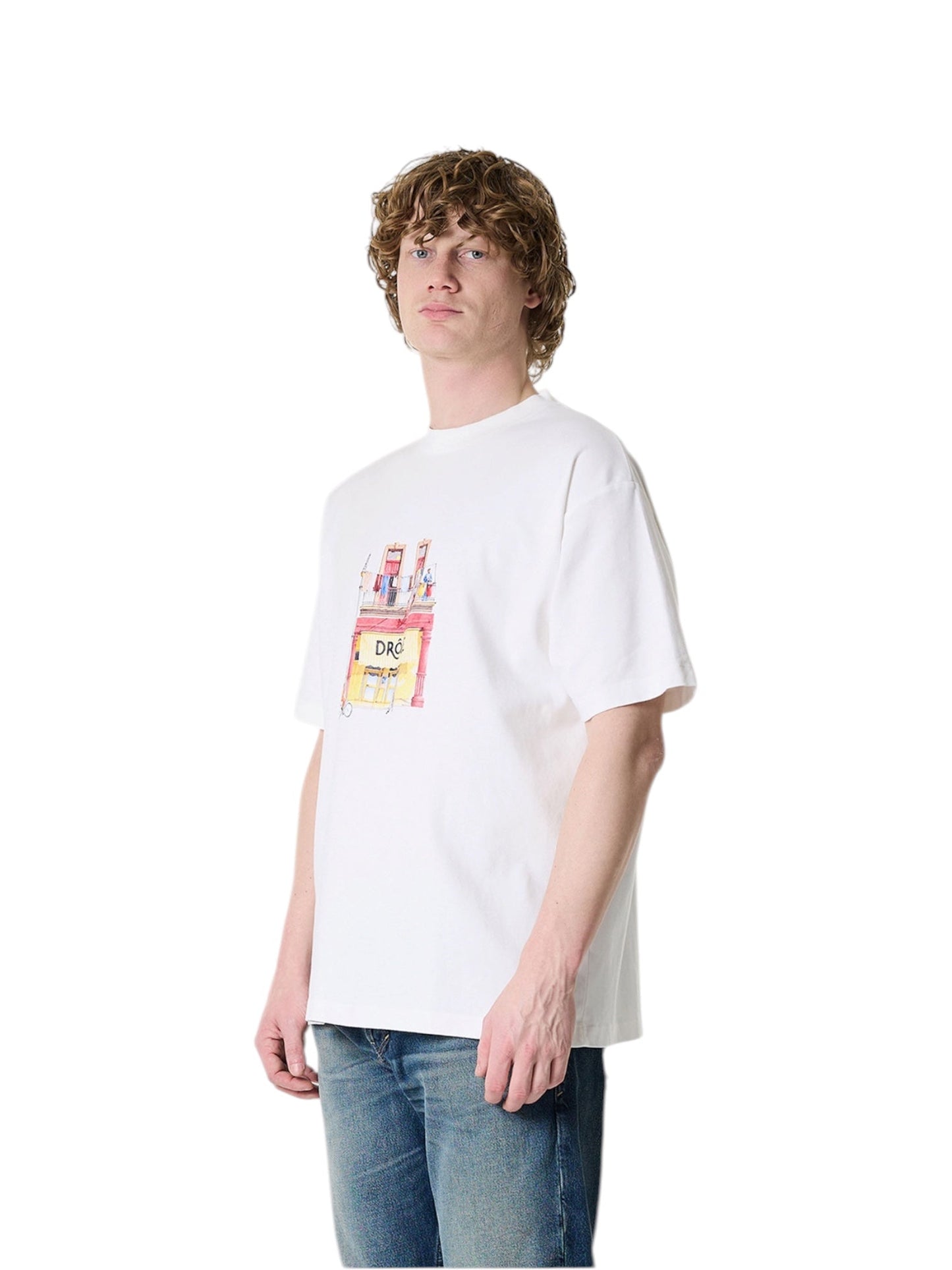 Drôle de Monsieur K-TS307-CO002-OW T-shirt Café White