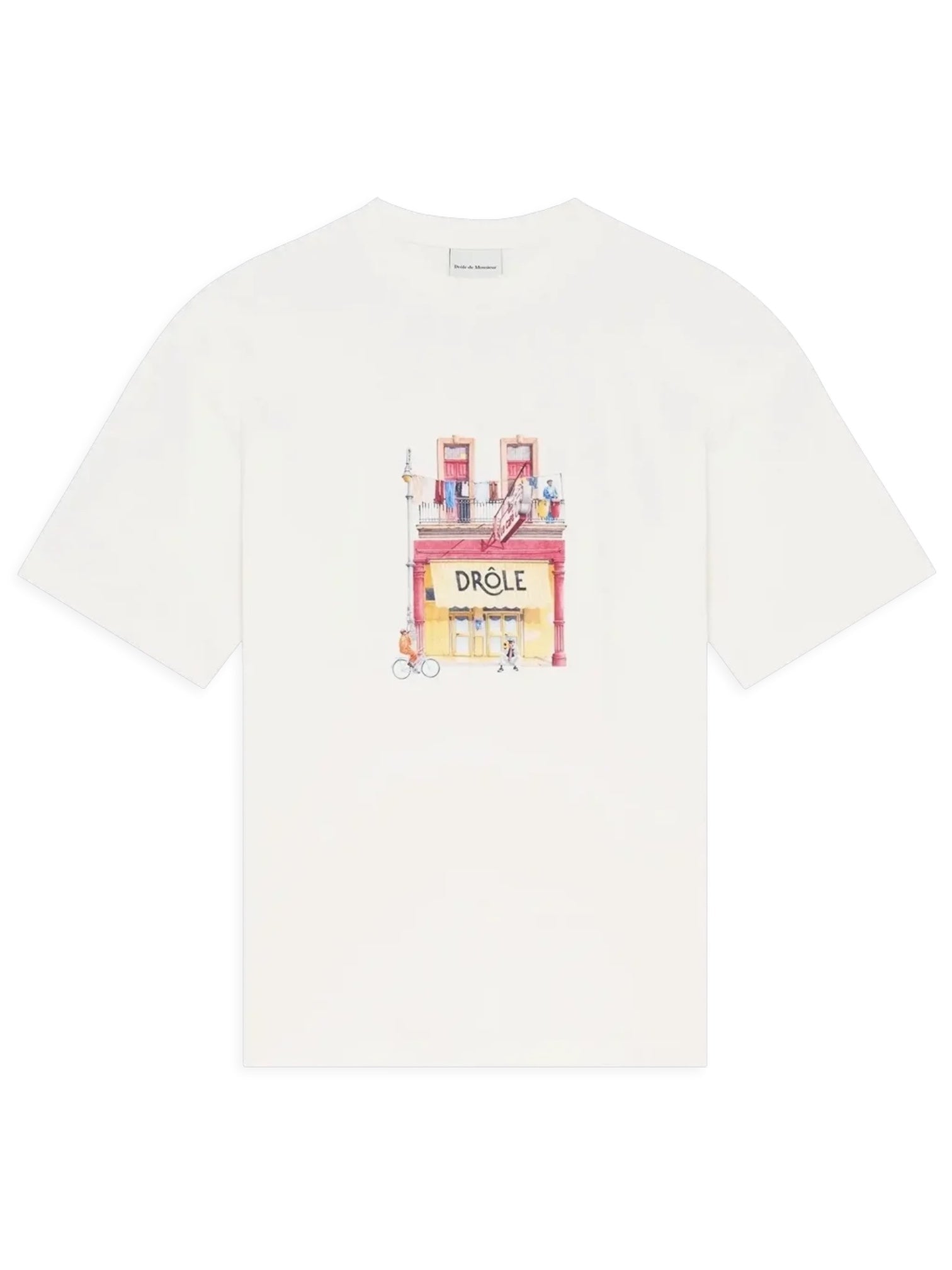Drôle de Monsieur K-TS307-CO002-OW T-shirt Café White