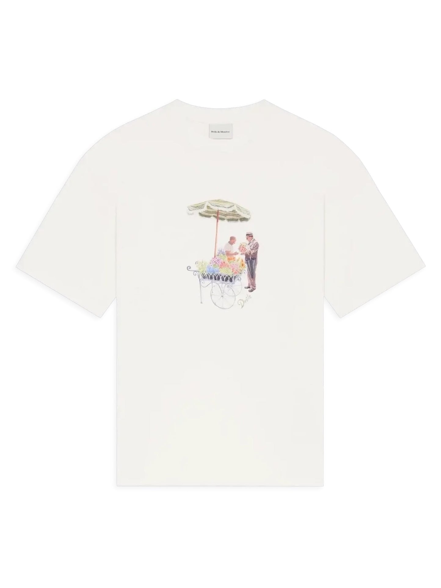Drôle de Monsieur K-TS310-CO002-OW T-shirt Fleuriste White