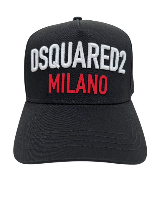 Dsquared2 BCM0917 Baseball Cap Gabardine-Nero