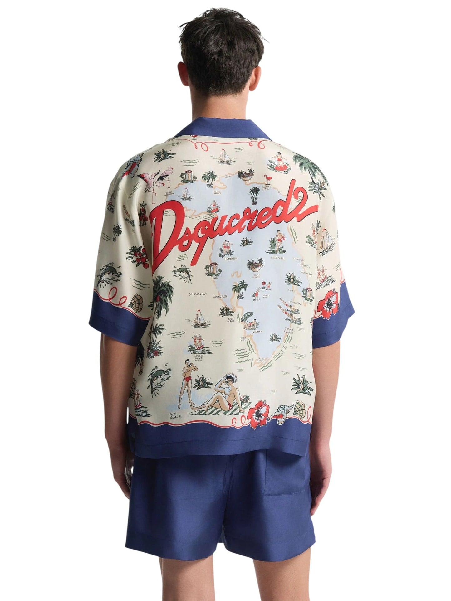 Dsquared2 S71DM0835 Aloha Shirt Multicolor