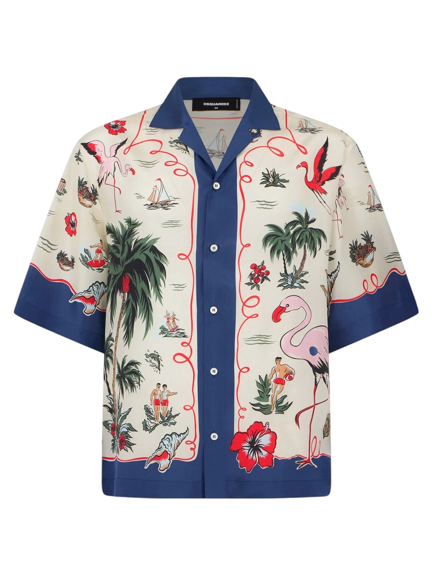 Dsquared2 S71DM0835 Aloha Shirt Multicolor