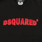 The DSQUARED2 S71GD1452 Cool Fit Tee in black features bold red "DSQUARED²" print on the front. Crafted from 100% cotton for superior comfort and durability, this piece is a perfect addition to any men's stylish clothing collection.