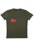 The Dsquared2 S71Gd1462 Cool Fit Tee Green by DSQUARED2 features "DSQUARED2" in black and "KEEP MOVIN&
