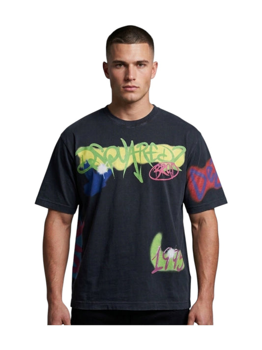 Dsquared2 S71GD1650 Loose Fit Tee Black