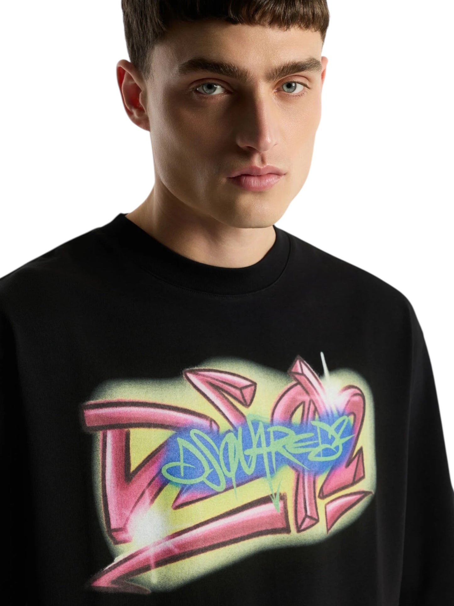 Dsquared2 S71GD1652 Loose Fit Tee Black