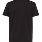 The Dsquared2 S74Gd1307 Cool Fit Tee Black from DSQUARED2, shown from the back, offers a sleek fit with short sleeves and a round neckline. It's made from 100% cotton and is showcased against a crisp white background.