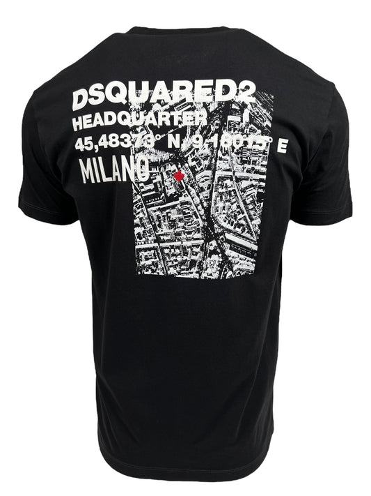 DSQUARED2 S74GD1338 COOL FIT TEE BLACK is a stylish choice for men.