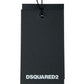 A black DSQUARED2 tag with a black string at the top subtly hints at its stylish choice, making it perfect for your Dsquared2 S74Gd1338 Cool Fit Tee Black.